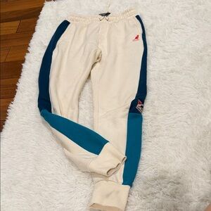 Kangol Cream and Teal Joggers